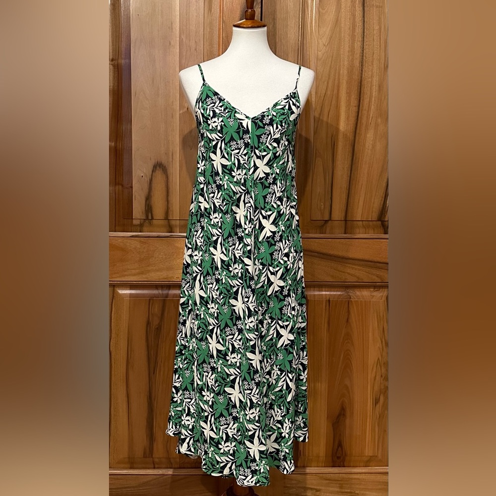 Velvet by Graham & Spencer, Lightweight Sundress, Green/Black/White, EUC, S